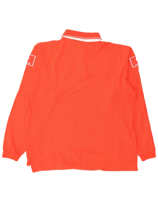 Fila muška Scuderia Ferrari Graphic polo majica dugih rukava 2XL crvena