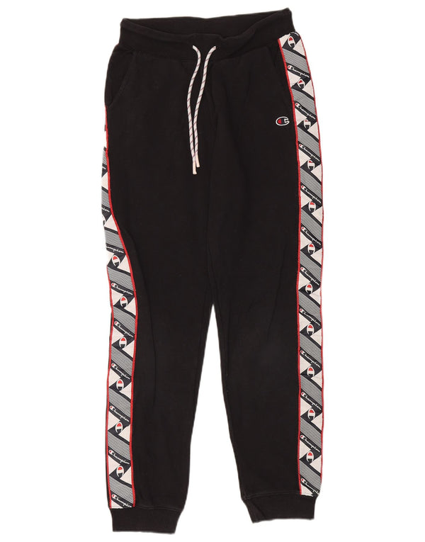 CHAMPION Ženska trenirka Hlače Joggers UK 10 Small Black Colourblock