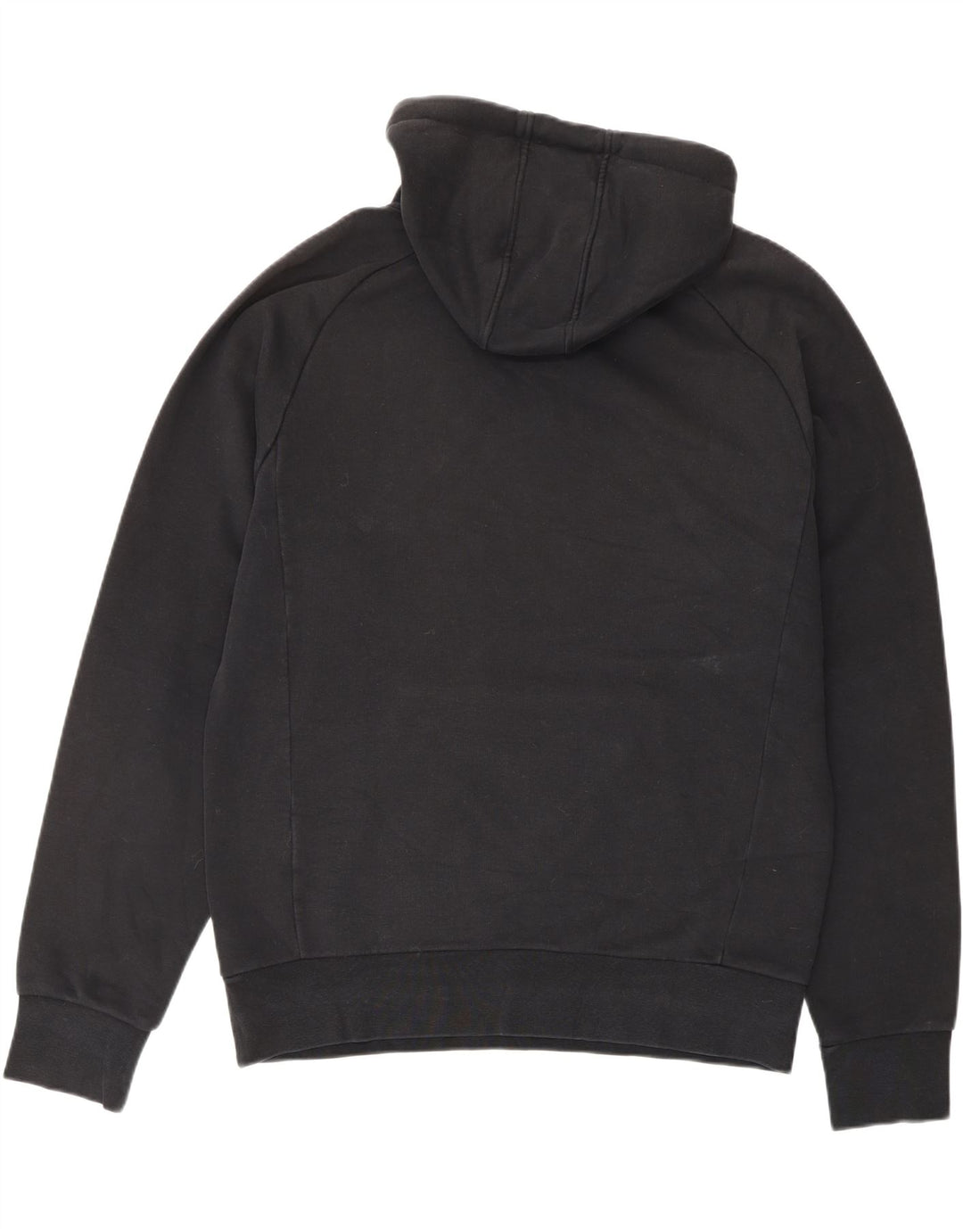 ERREA Mens Graphic Hoodie Jumper Large Black Cotton Vintage Errea and Second-Hand Errea from Messina Hembry 