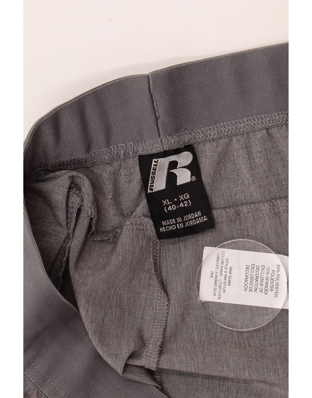 RUSSELL ATHLETIC Dri-Power sportske kratke hlače XL sivi poliester
