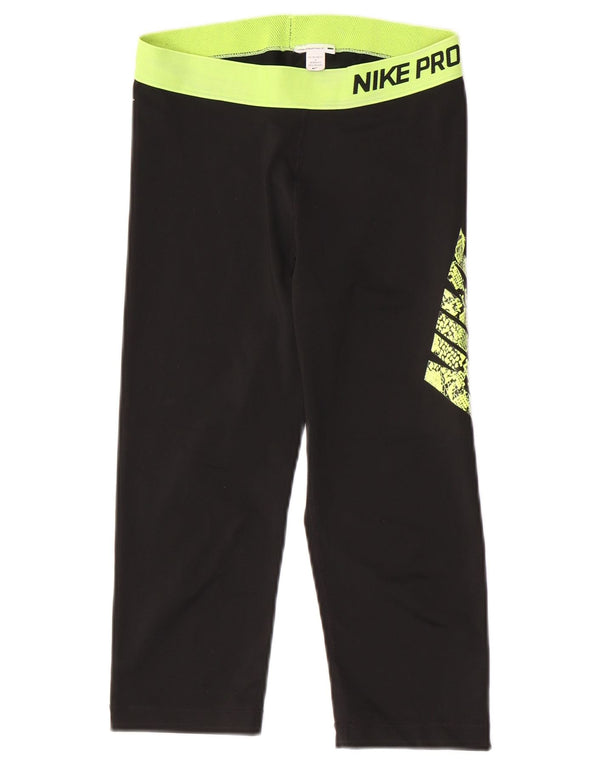 Nike ženske Graphic Capri tajice UK 12 srednje crne boje