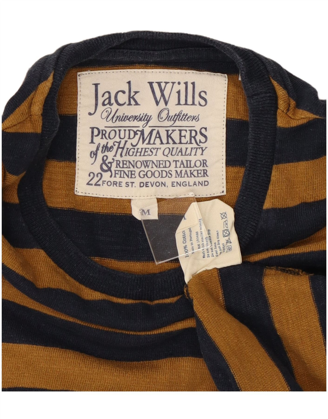 JACK WILLS Muška majica kratkih rukava srednje tamnoplave na pruge