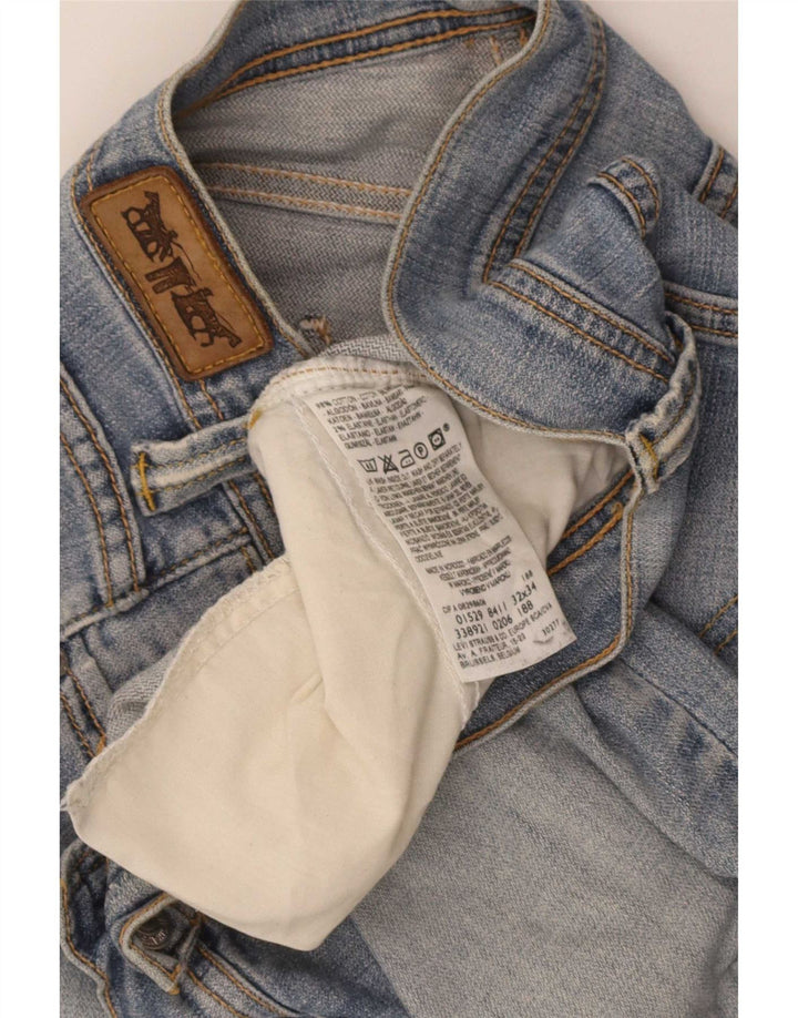 Levi's ženske lepršave traperice W32 L30 plavi pamuk