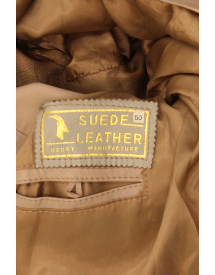 Vintage muška kožna jakna IT 50 Large Beige Leather