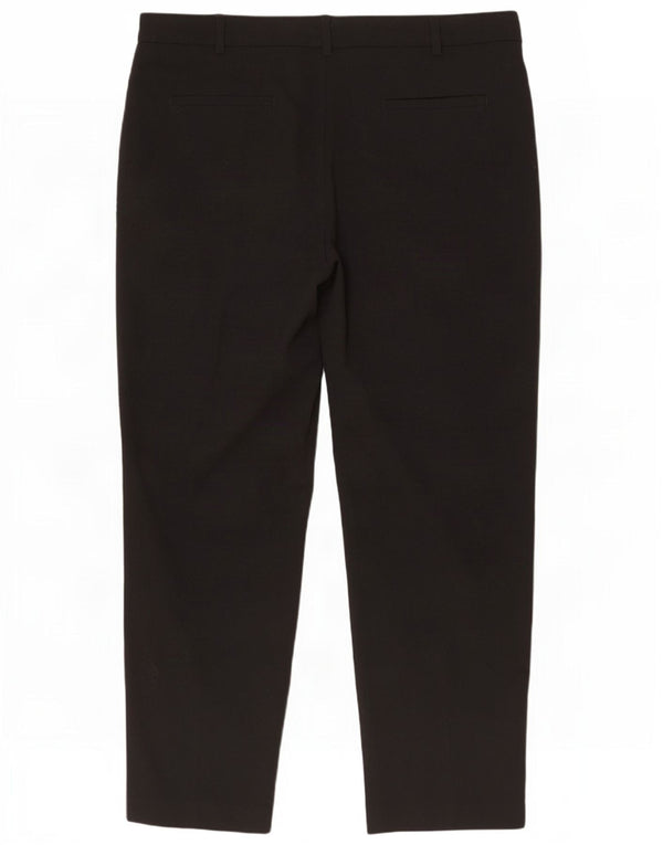 Marks & Spencer ženske ravne chino hlače UK 16 Large W36 L30 crne