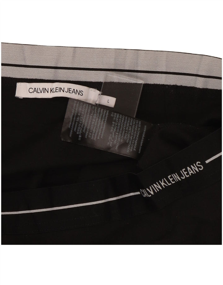 CALVIN KLEIN Ženska pencil suknja velika W32 crni poliester