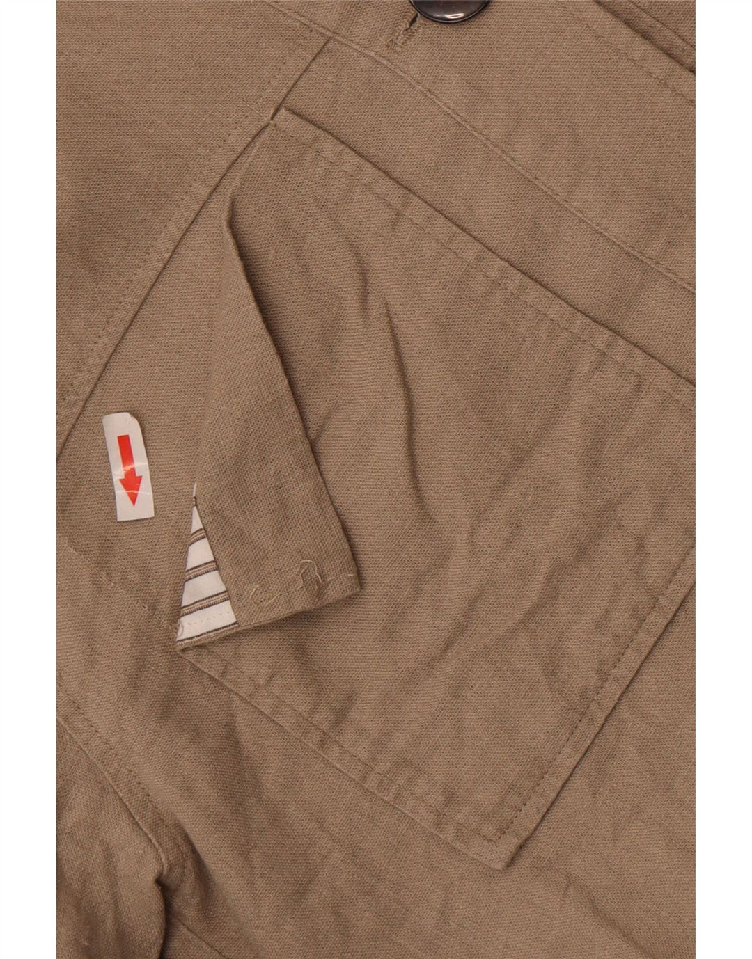 Prevelika ženska Zara bomber jakna UK 10 Small Beige Linen