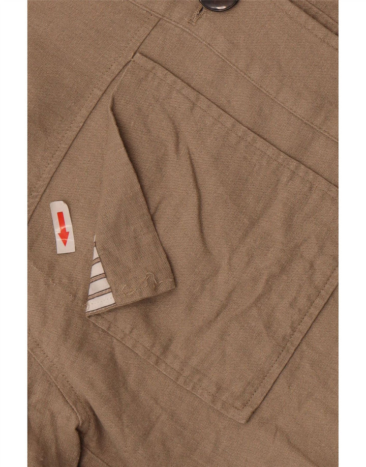 Prevelika ženska Zara bomber jakna UK 10 Small Beige Linen
