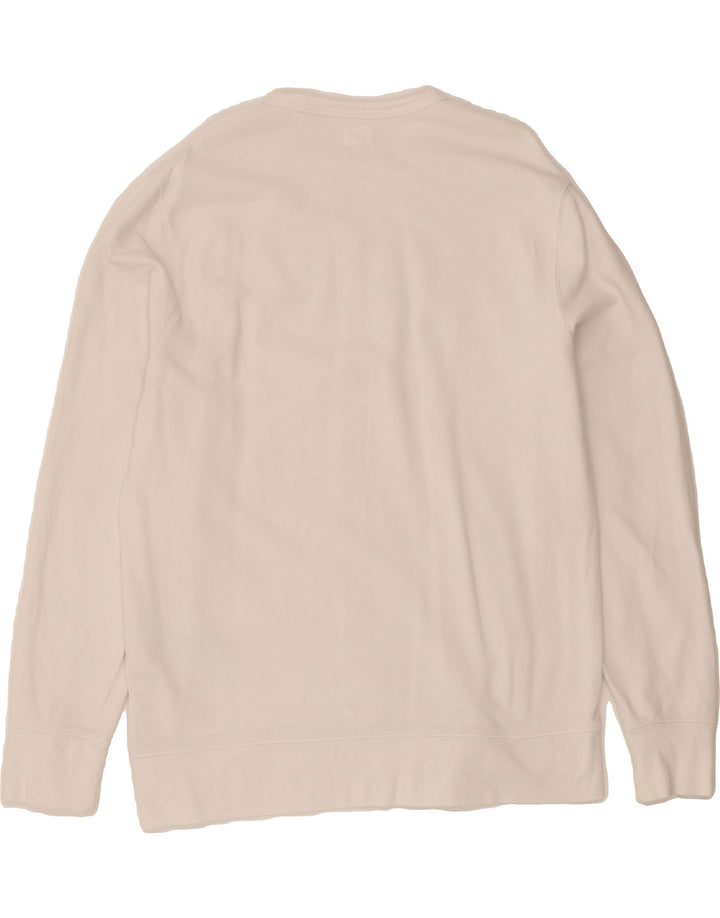 LEVI'S Mens Graphic Sweatshirt Jumper Medium White Cotton Vintage Levi's and Second-Hand Levi's from Messina Hembry 