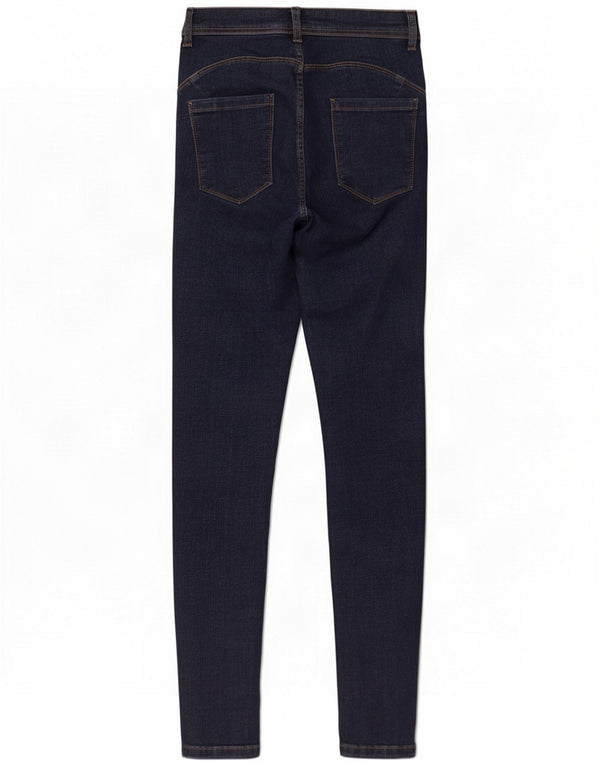 Lipsy Womens Skinny Jeans UK 12 Medium W26 L29 Navy Blue Cotton