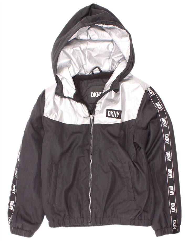 Dkny Boys grafička vjetrovka jakna 7-8 godina mala crna boja