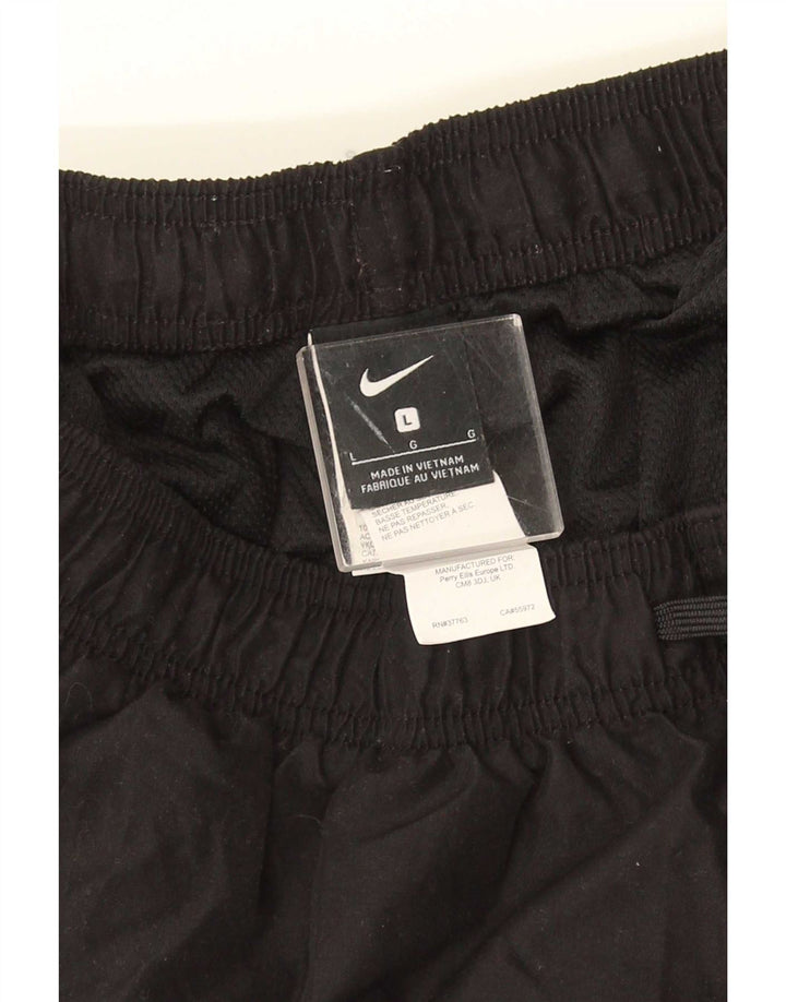 Nike Dri Fit Graphic Sport Shorts Large Black Poliester
