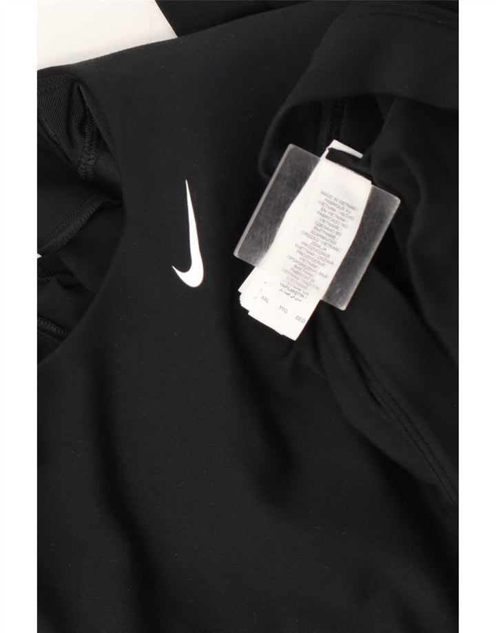 Nike ženska majica kratkih rukava dugih rukava UK 20 2XL crni poliester