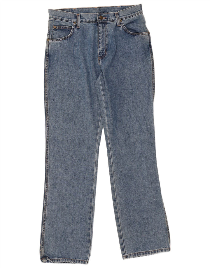 Wrangler muške ravne traperice regularnog kroja W32 L32 plavi pamuk