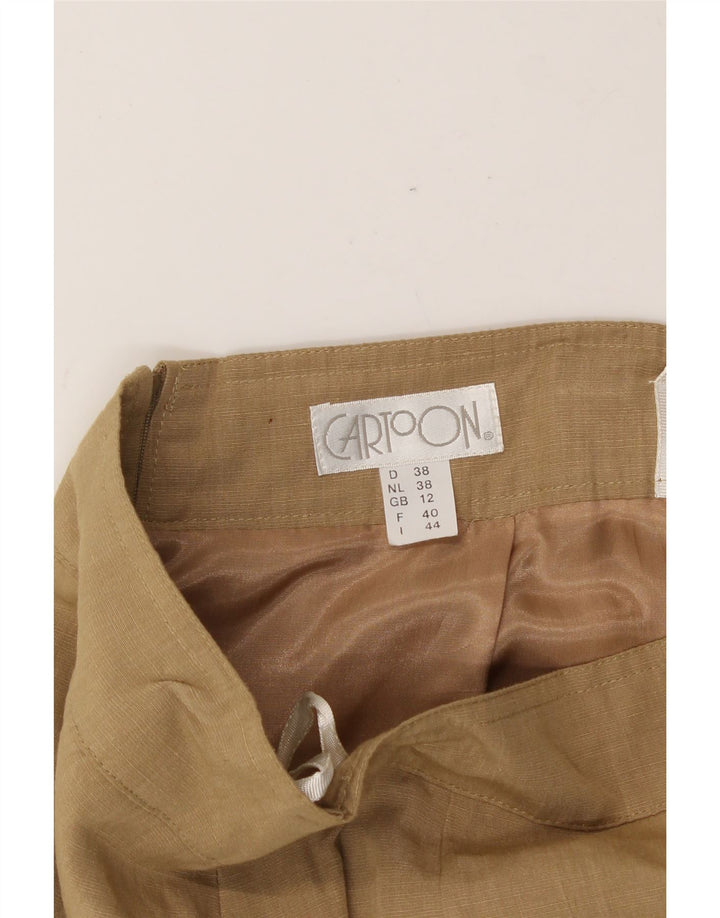 CARTOON Womens Mini Skirt UK 12 Medium W26  Beige Vintage Cartoon and Second-Hand Cartoon from Messina Hembry 