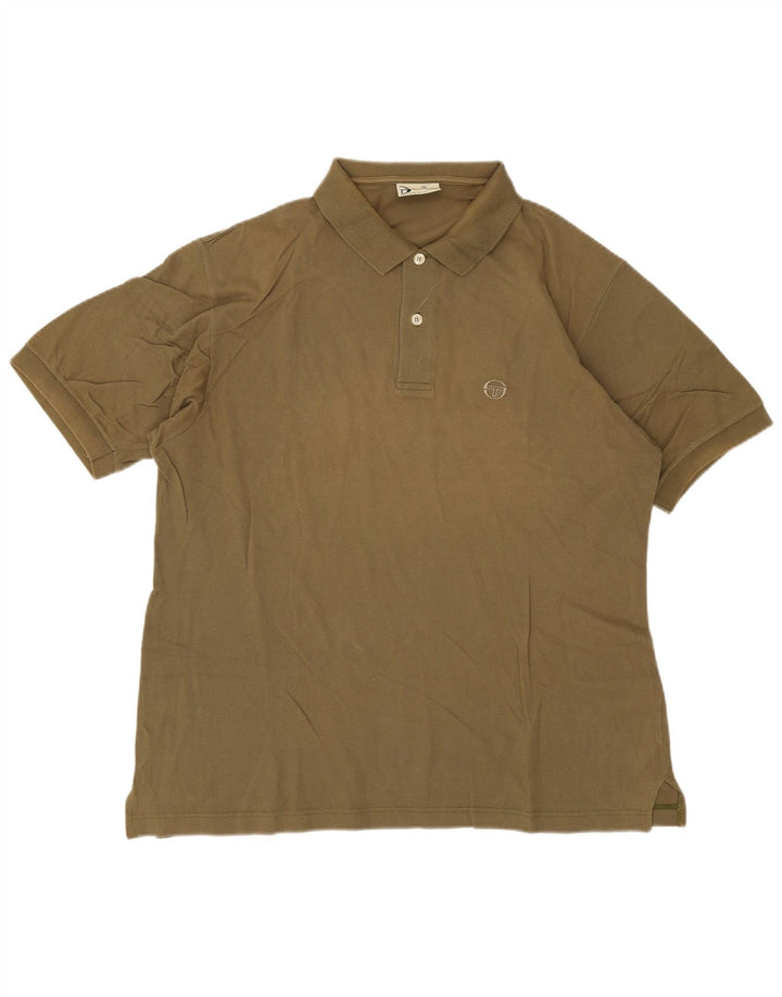 Sergio Tacchini Mens Polo Shirt Large Khaki