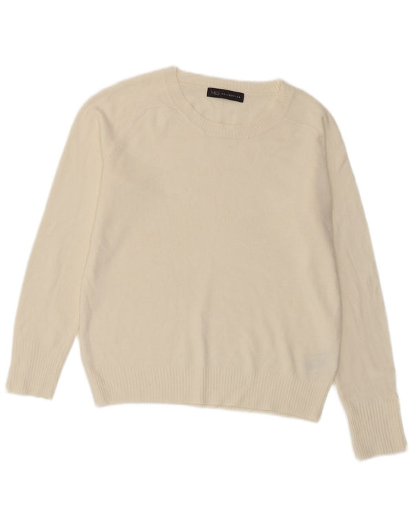 Marks & Spencer ženski džemper s okruglim izrezom UK 10 Small Off White