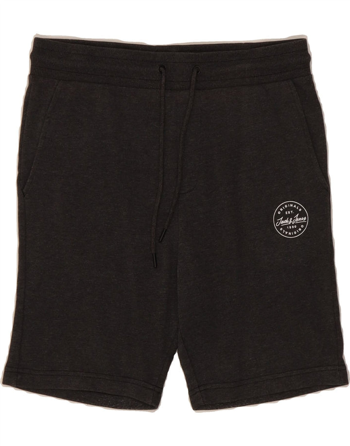 JACK & JONES Mens Sport Shorts Small  Grey Cotton Vintage Jack & Jones and Second-Hand Jack & Jones from Messina Hembry 