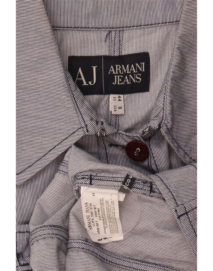 Armani Jeans ženska bomber jakna US 8, pamuk srednje plave pruge