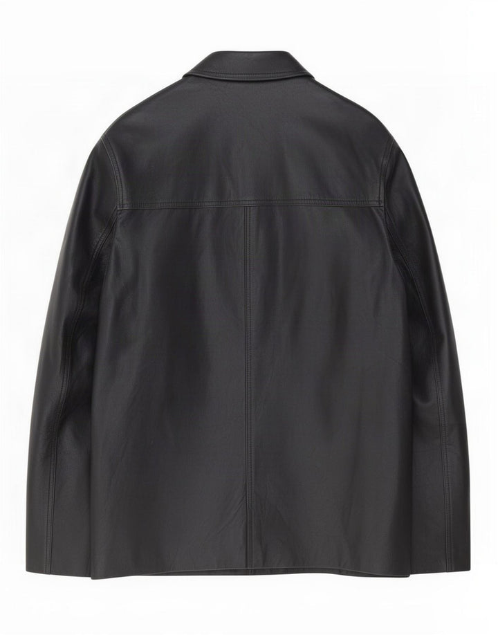 Vintage muška kožna jakna UK 40 velika crna