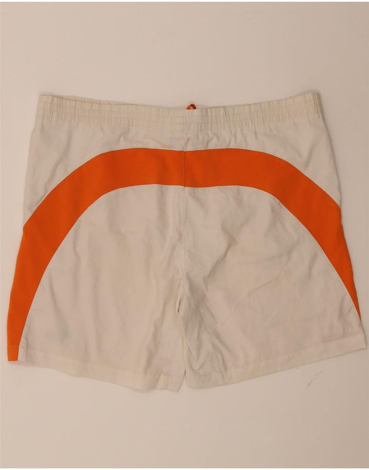 FILA Mens Sport Shorts XL  White Colourblock Polyester Vintage Fila and Second-Hand Fila from Messina Hembry 