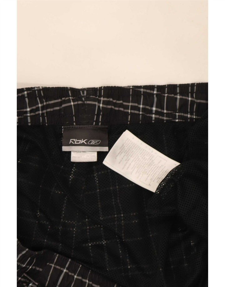 Reebok muške kratke hlače za kupanje 2XL crni karirani poliester