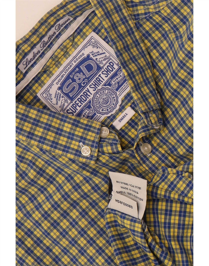 Superdry muška košulja, mali plavi karirani pamuk