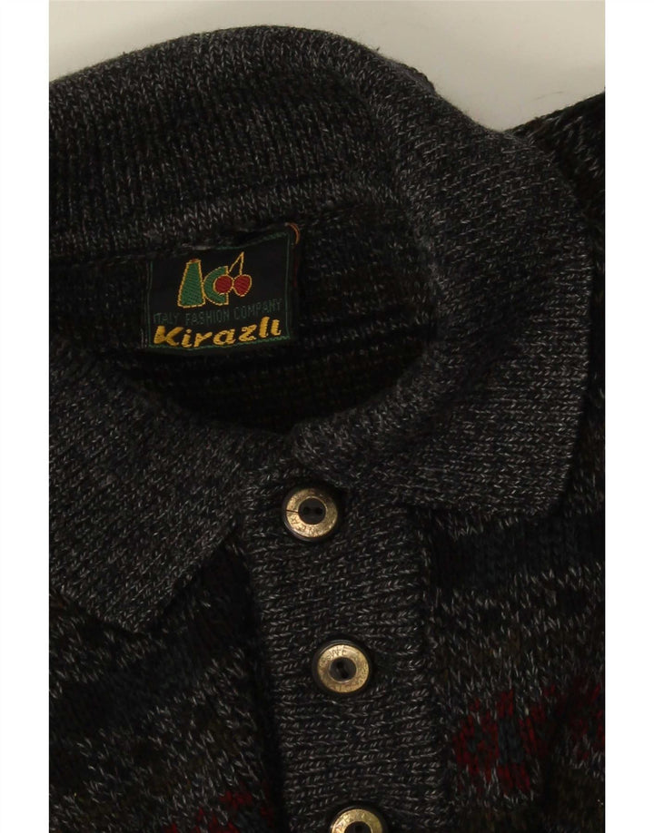 Vintage muška polo majica XL siva Fair Isle