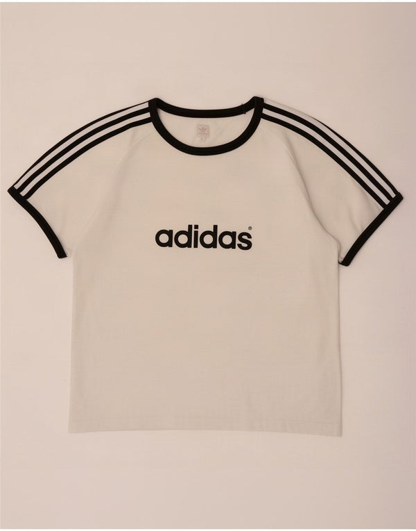Adidas ženska majica kratkih rukava UK 18 XL bijeli pamuk