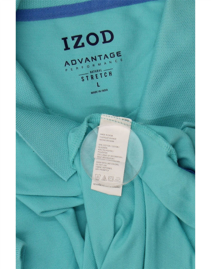 IZOD muška polo majica velika tirkizna pamuk