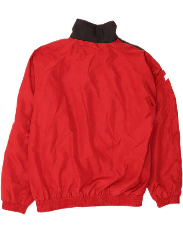 ALEX ATHLETICS  Mens Tracksuit Top Jacket Large Red Colourblock Polyester Vintage Alex Athletics and Second-Hand Alex Athletics from Messina Hembry 