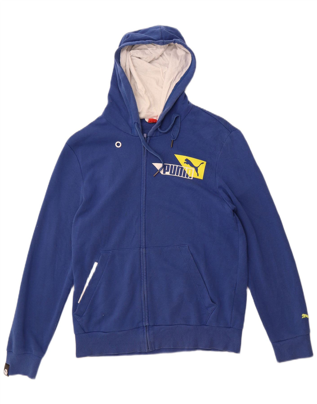 Puma muški pulover s kapuljačom s patentnim zatvaračem, mali plavi pamuk