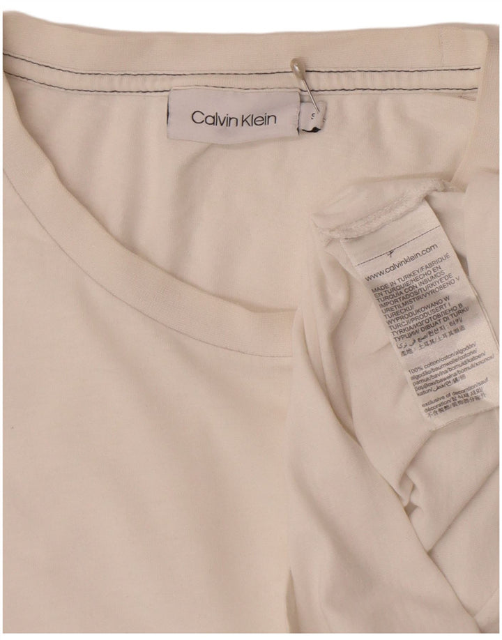 Mala muška majica kratkih rukava Calvin Klein od bijelog pamuka