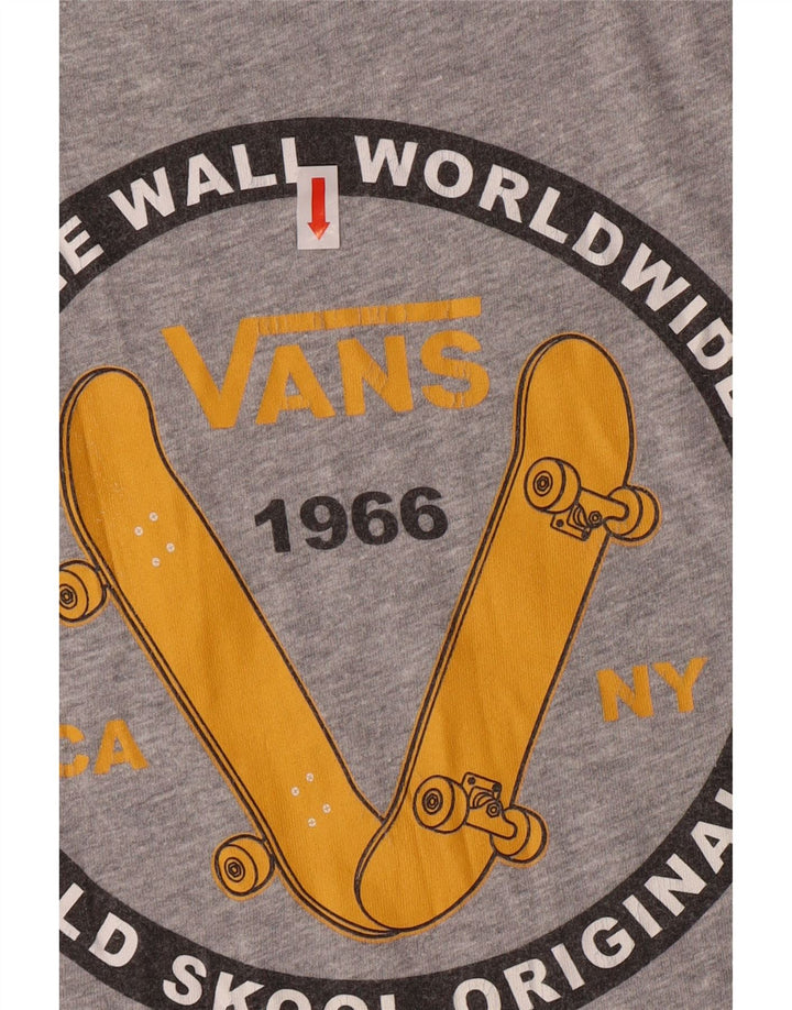 Vans Boys Klasična majica kratkih rukava s grafičkim motivima, 12-13 godina, veliki sivi pamuk