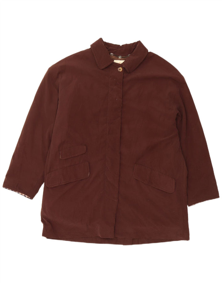 Aquascutum Ženski Gore-Tex veliki kaput UK 14 Srednje smeđi poliester