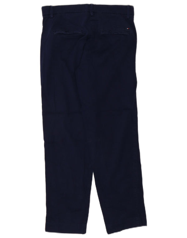 Tommy Hilfiger ženske ravne chino hlače UK 10 male W27 L26 tamnoplave