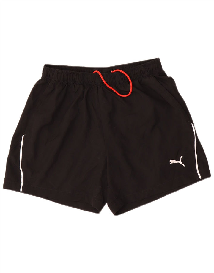 Puma muške sportske kratke hlače srednje crne boje od poliestera