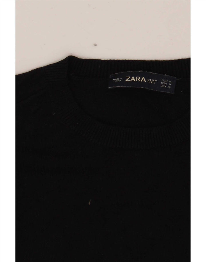 Zara ženski džemper s okruglim izrezom UK 12 srednje crna