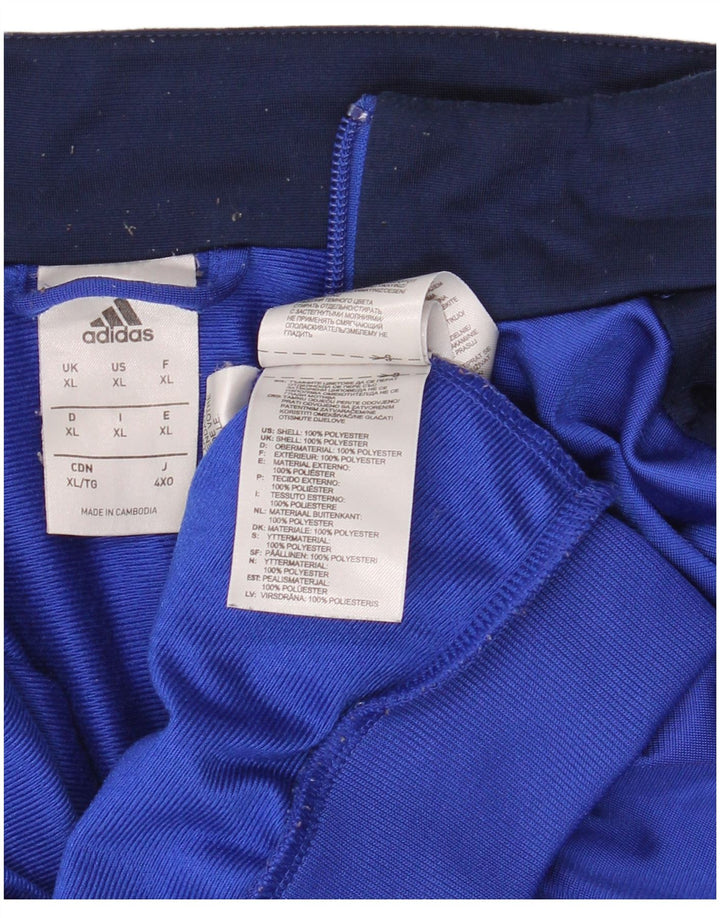 Adidas muška trenirka gornja jakna XL plavi poliester u boji