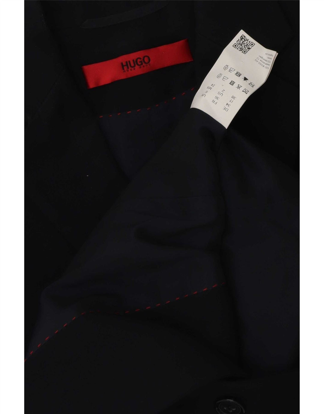 Hugo Boss ženski sako sa 2 gumba UK 6 XS tamnoplava djevičanska vuna