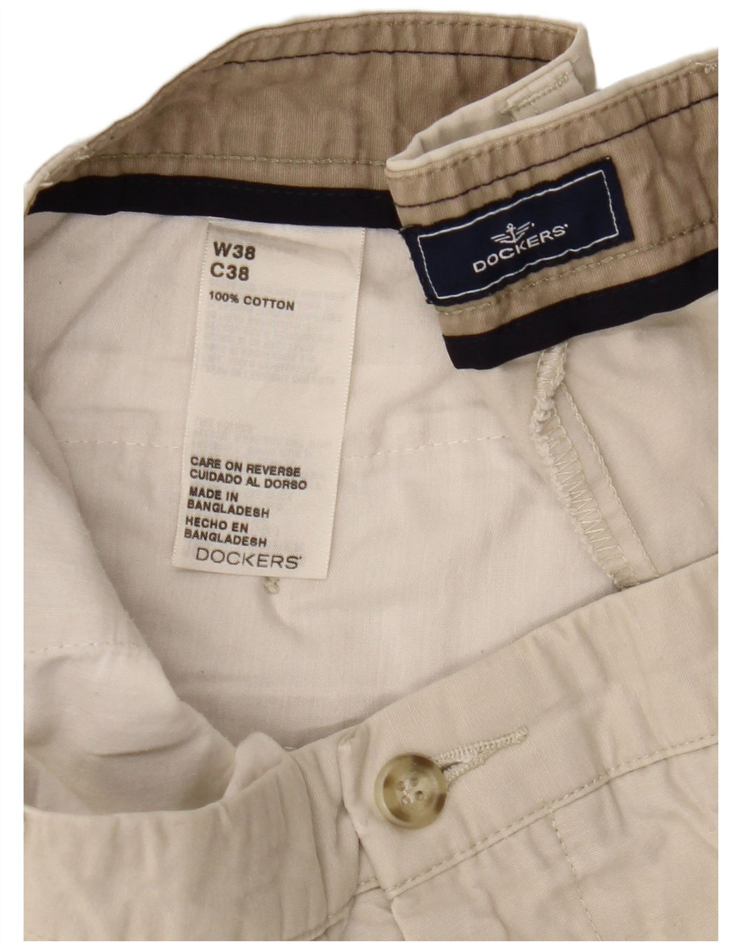 DOCKERS Muške kargo kratke hlače W38 XL, bež pamuk