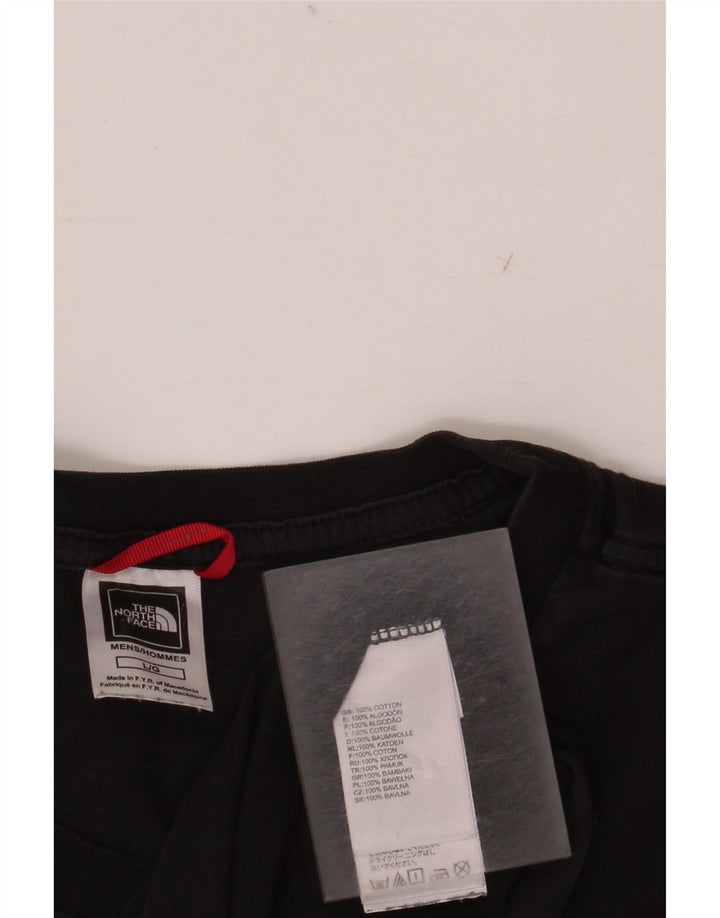 THE NORTH FACE Velika muška majica s grafičkim motivima, crni pamuk