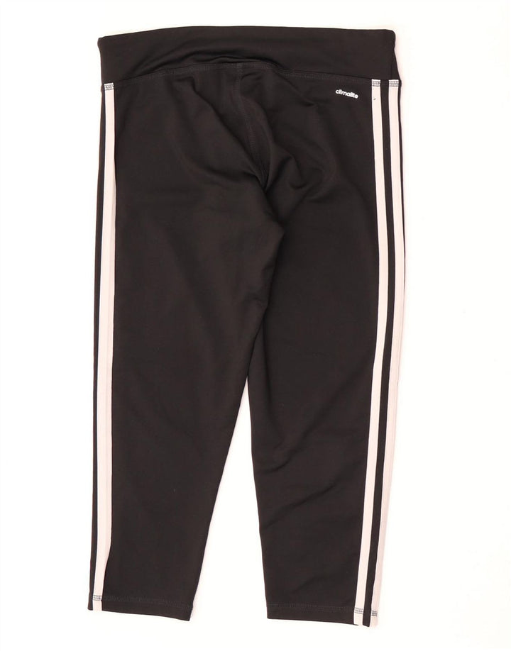 Adidas ženske Climalite Capri tajice UK 12/14 Srednje crni poliester