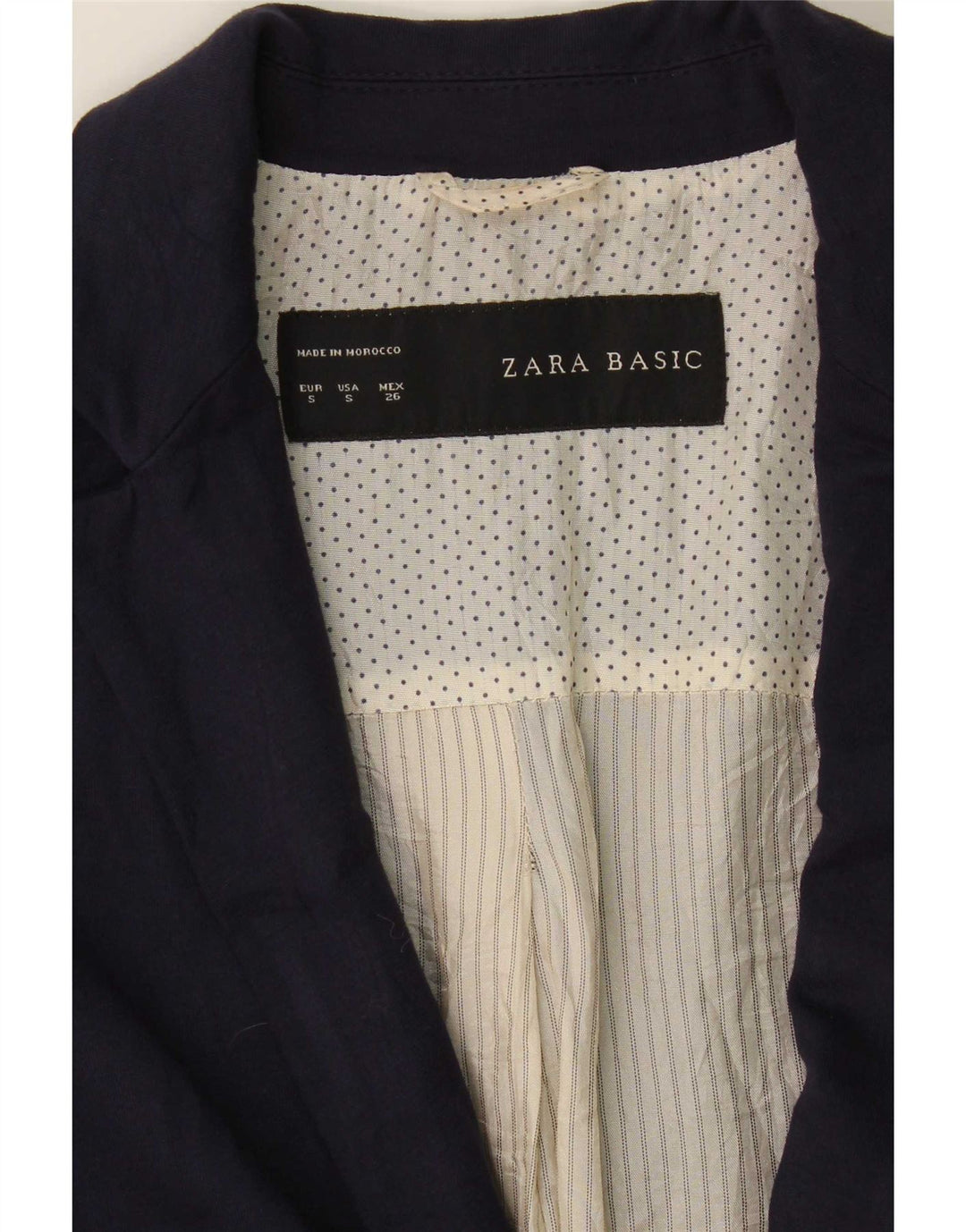 Zara ženski sako sa 1 gumbom UK 10 Mala tamnoplava