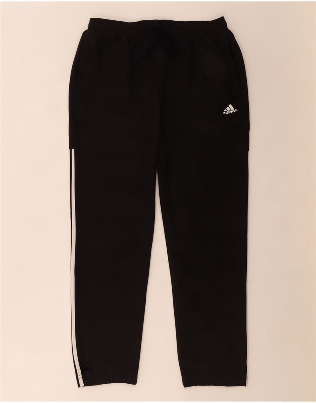 Adidas muške hlače za trenirku velike crne poliesterske
