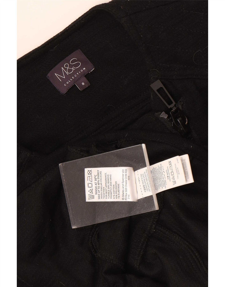 Marks & Spencer ženska trkačka jakna UK 8 Mala crna pamučna