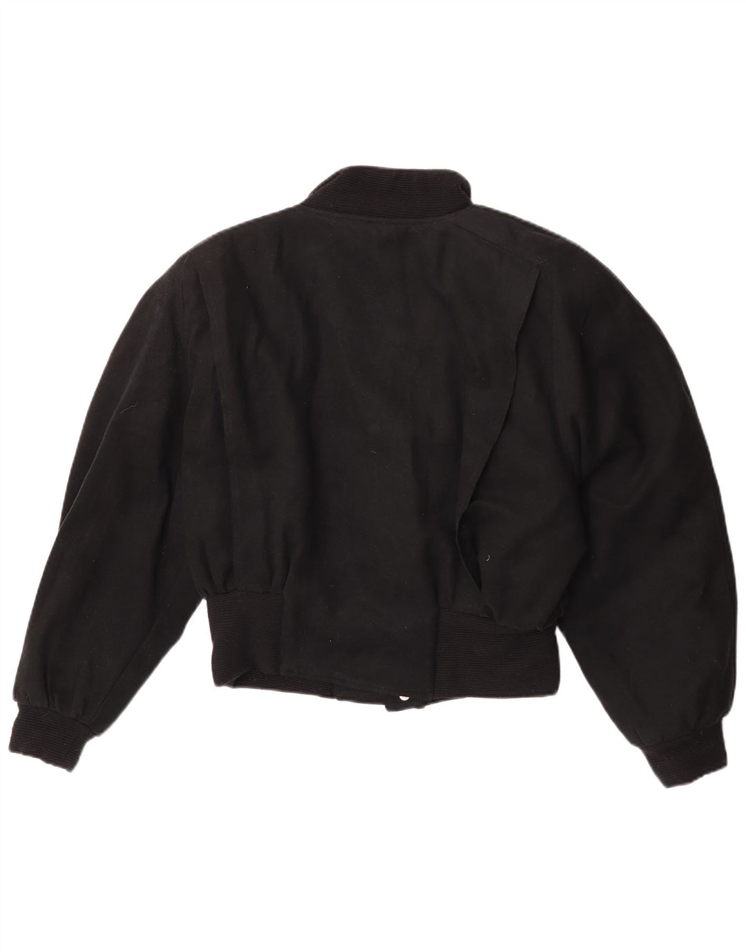 Vintage ženska bomber jakna IT 44 srednji crni poliester