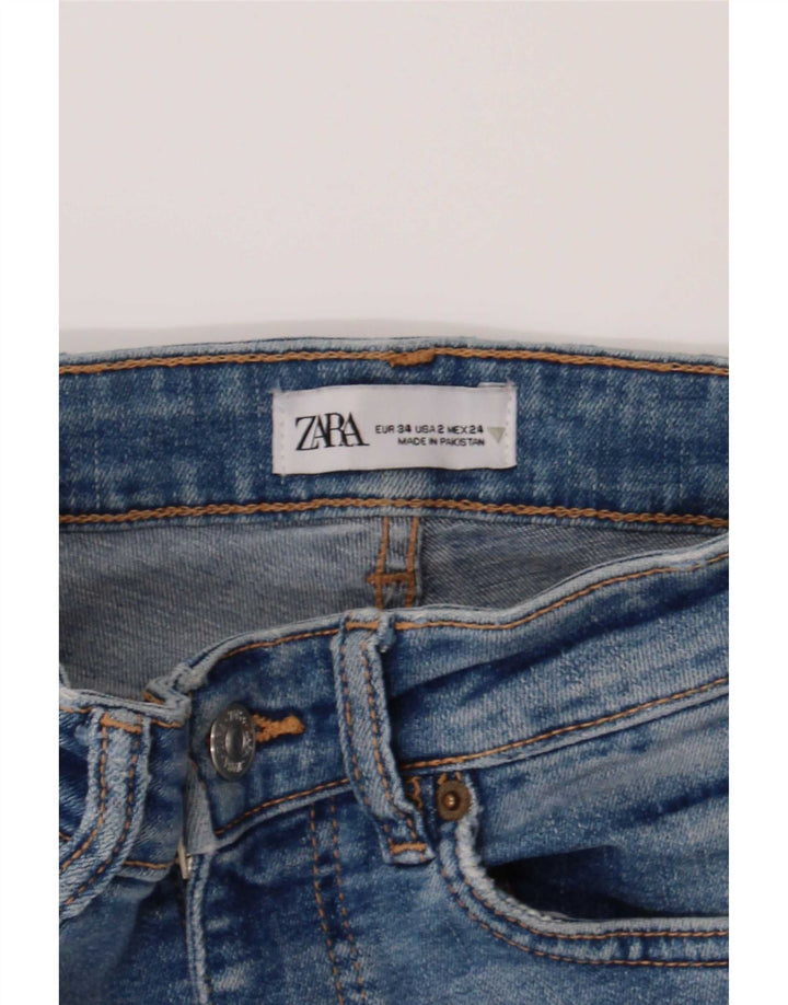 Zara ženske lepršave traperice EU 34 2XS W24 L30 Plave