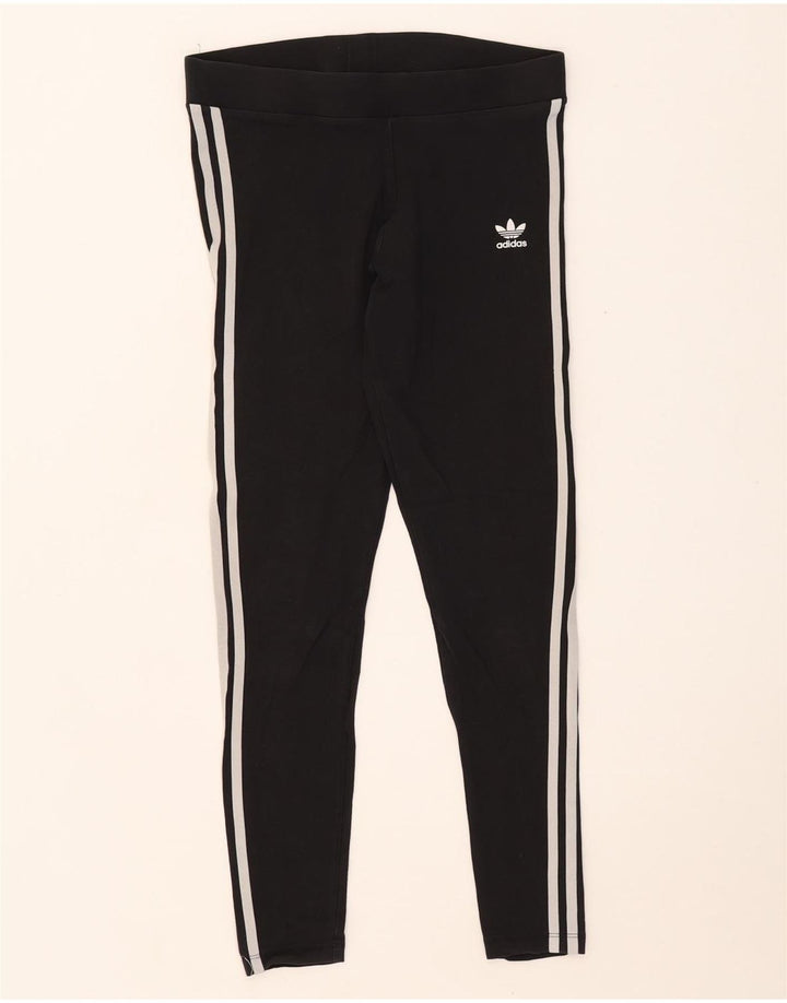 Adidas ženske tajice UK 12 Srednje crni pamuk