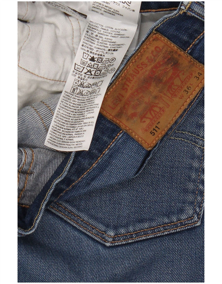 Levi's muške 511 uske traperice W36 L34 plavi pamuk